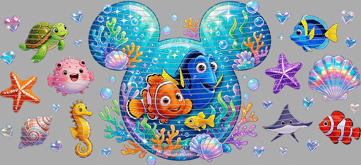 16oz Disney style-D-3125
